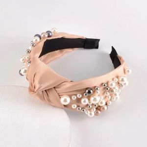 BOUTIQUE Faux Pearl Cream colored headband